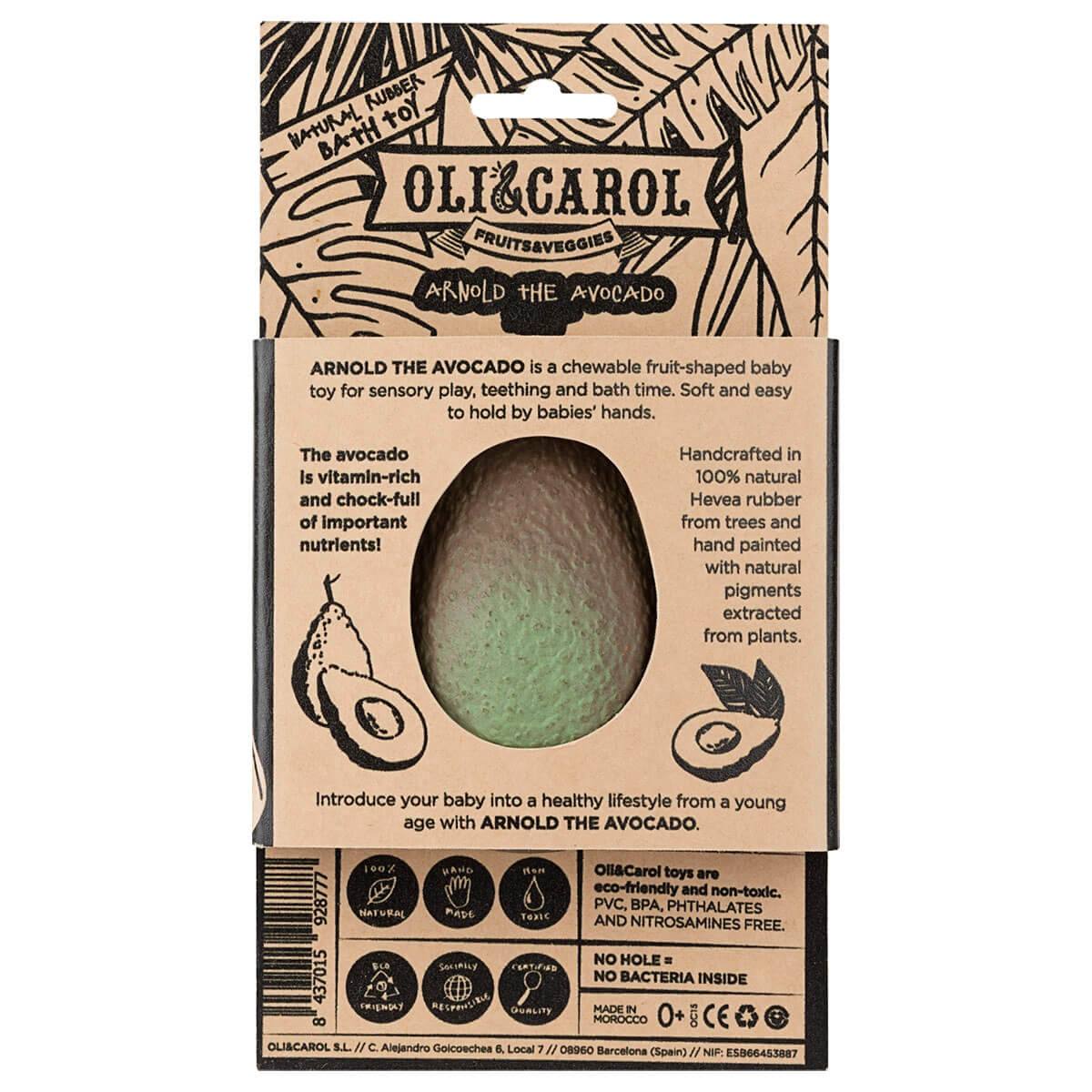 Arnold The Avocado by Oli & Carol