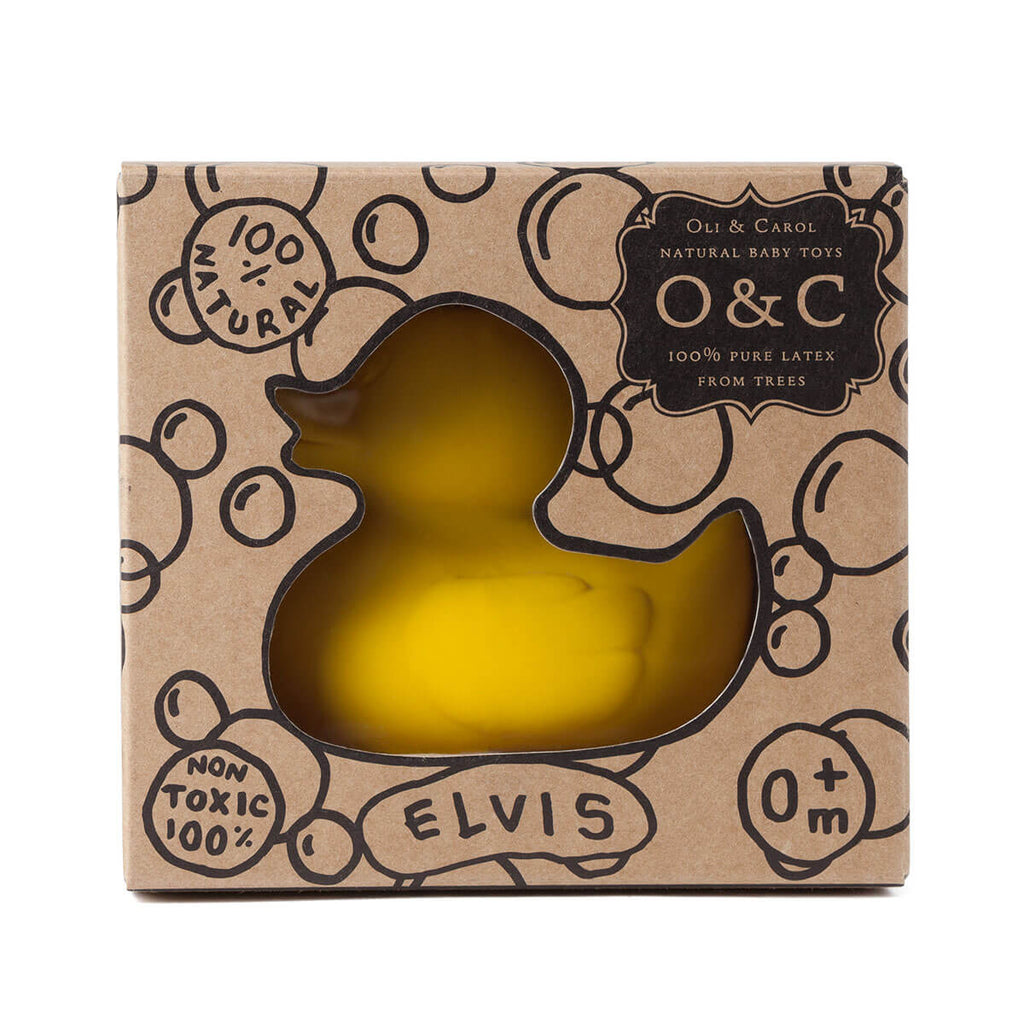 Elvis The Duck In Yellow by Oli & Carol