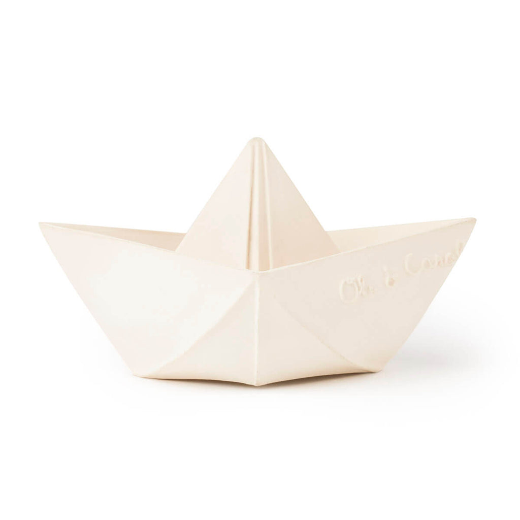 Origami Boat in White by Oli & Carol
