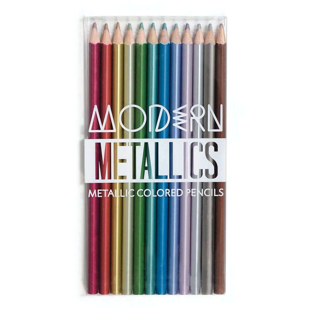 Modern Metallics Coloured Pencils by Ooly