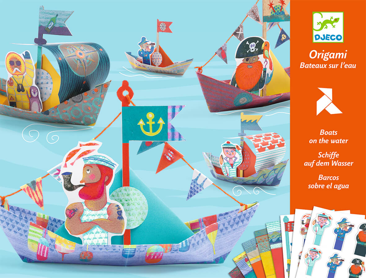 Floating Boats Origami Craft Kit by Djeco