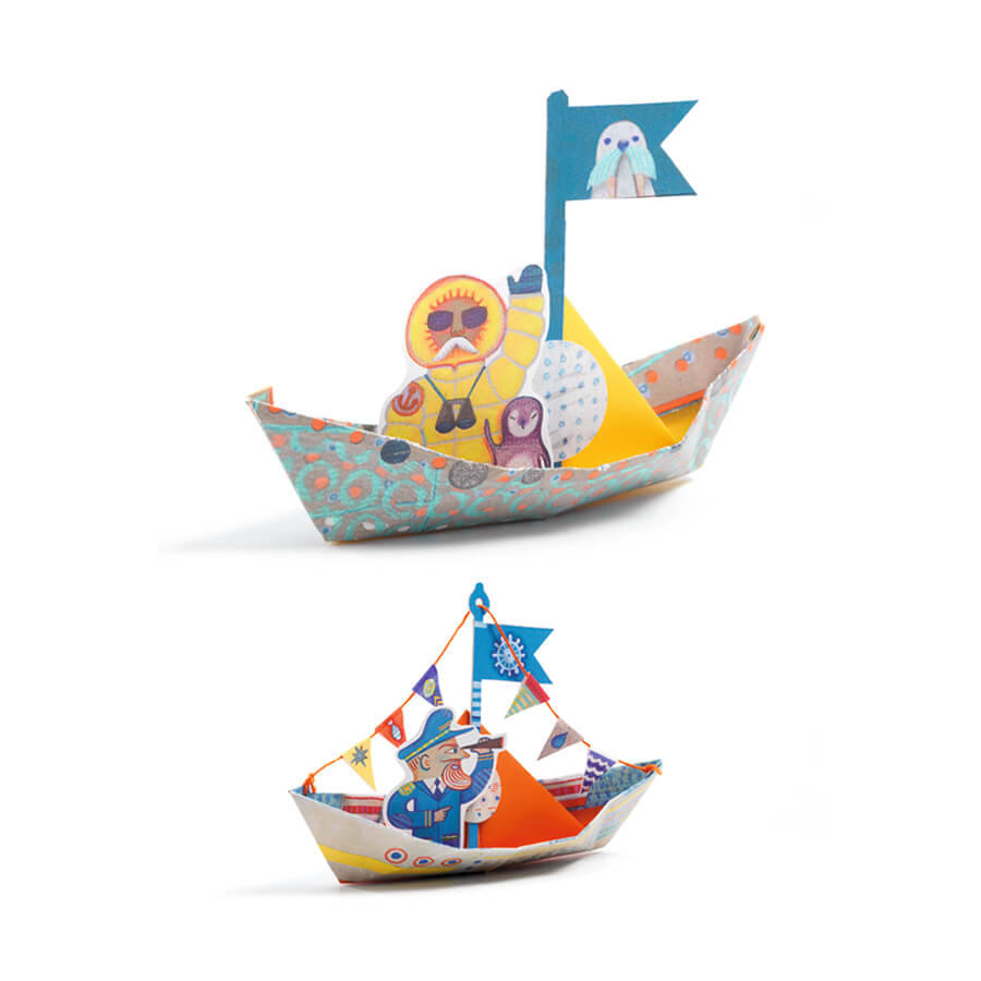 Floating Boats Origami Craft Kit by Djeco