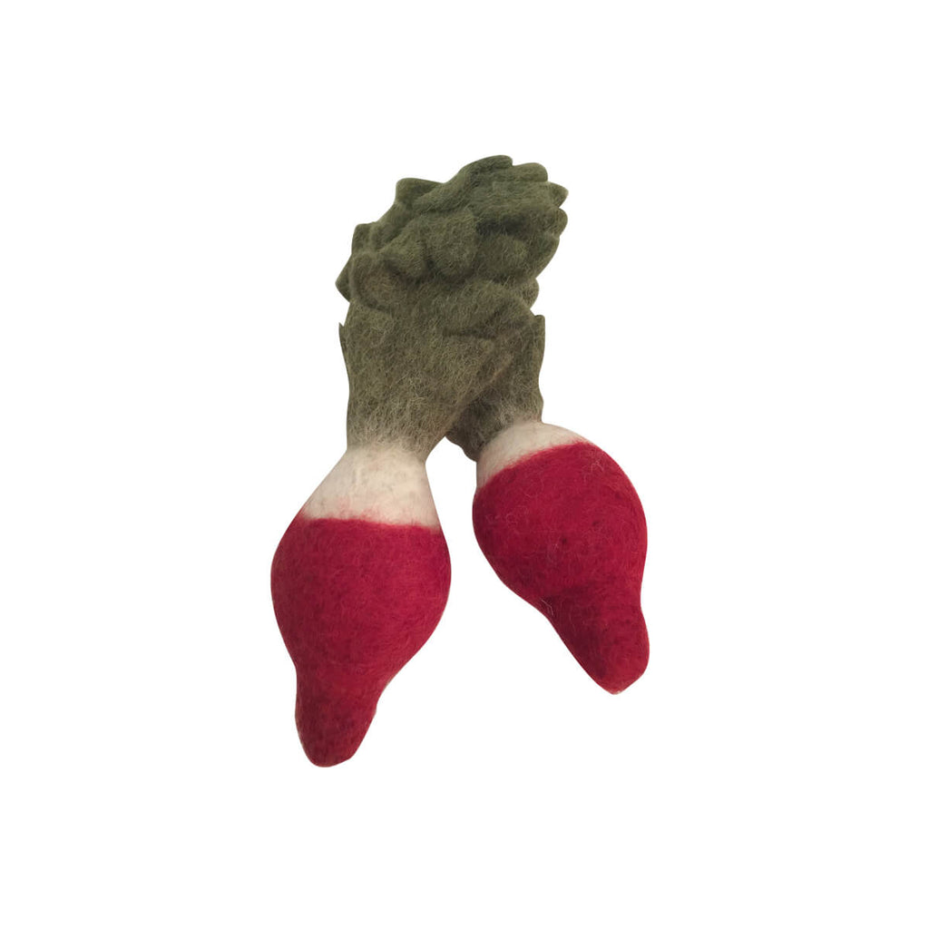 Red Radish Vegetable Felt Toy by Papoose Toys