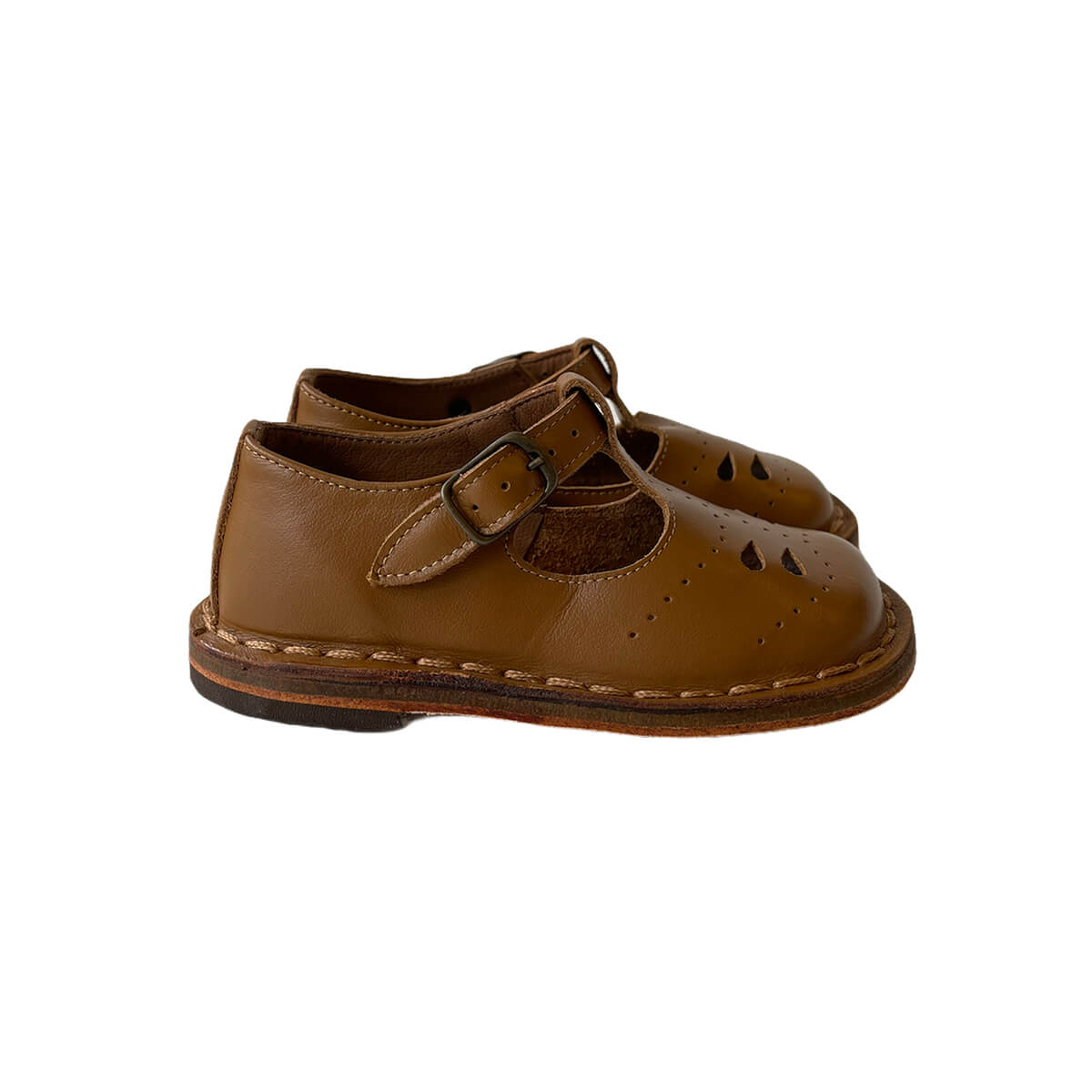 Eric Cut Out Sandals in Heritage Tan by PèPè