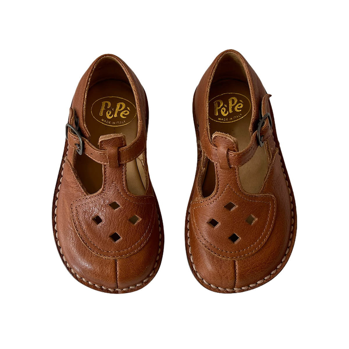 Ezra Cut Out Sandals in Kava Brown by PèPè