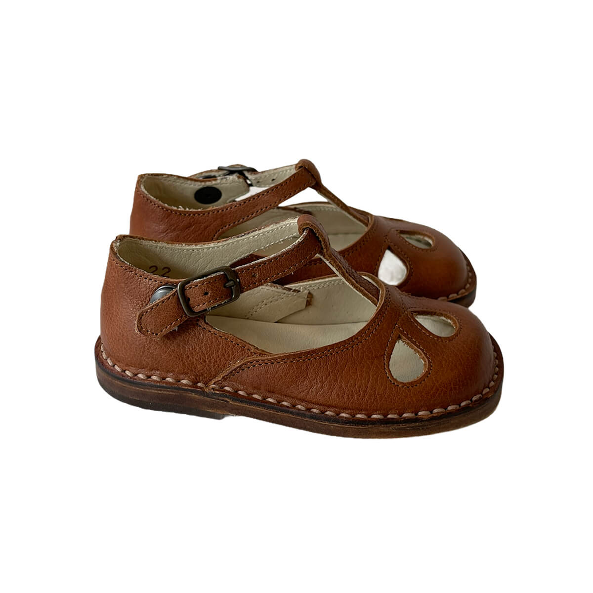 Lucy Cut Out Sandals in Kava Brown by PèPè