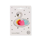Rainbow Swan Iron On Patch by Petra Boase