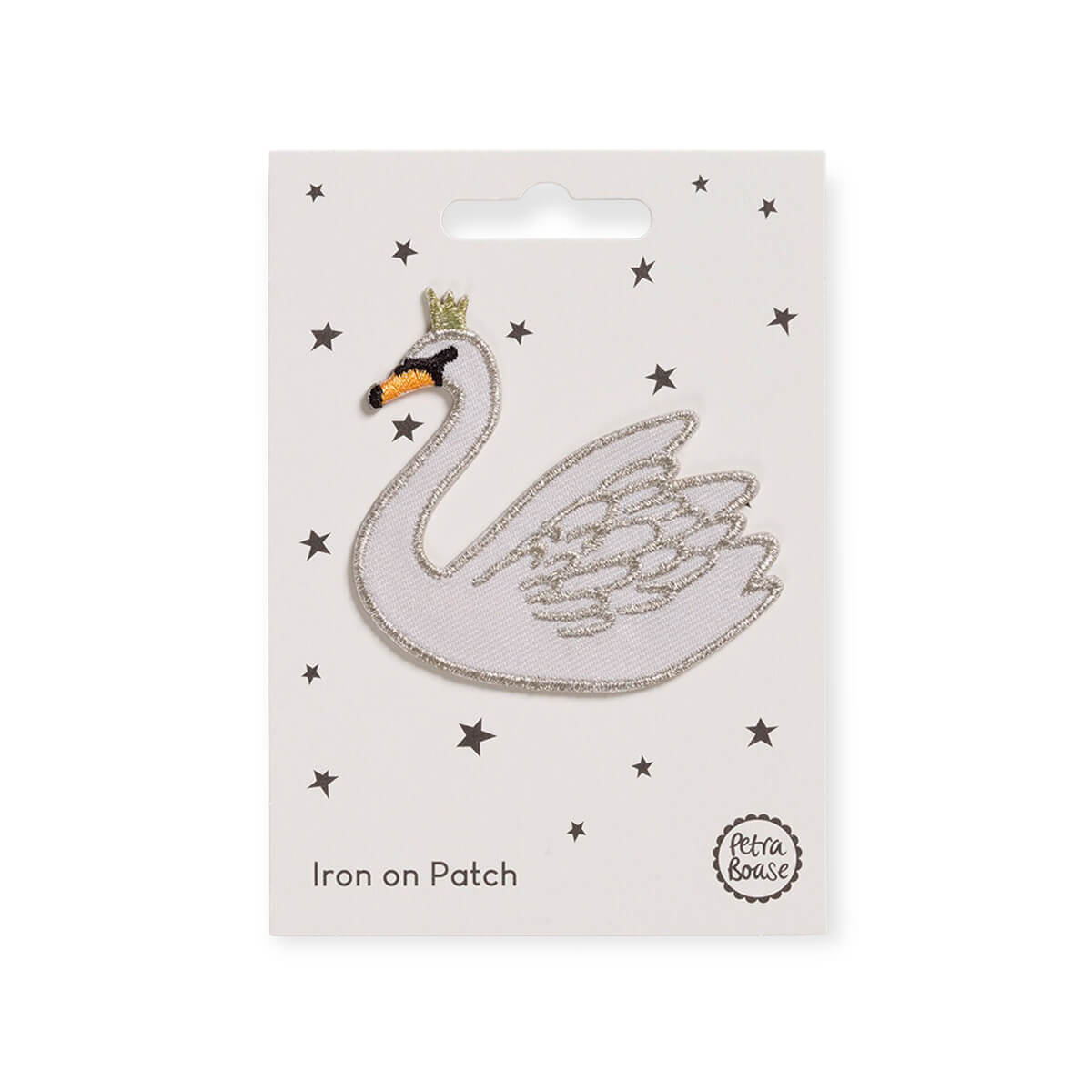 Swan Iron On Patch by Petra Boase