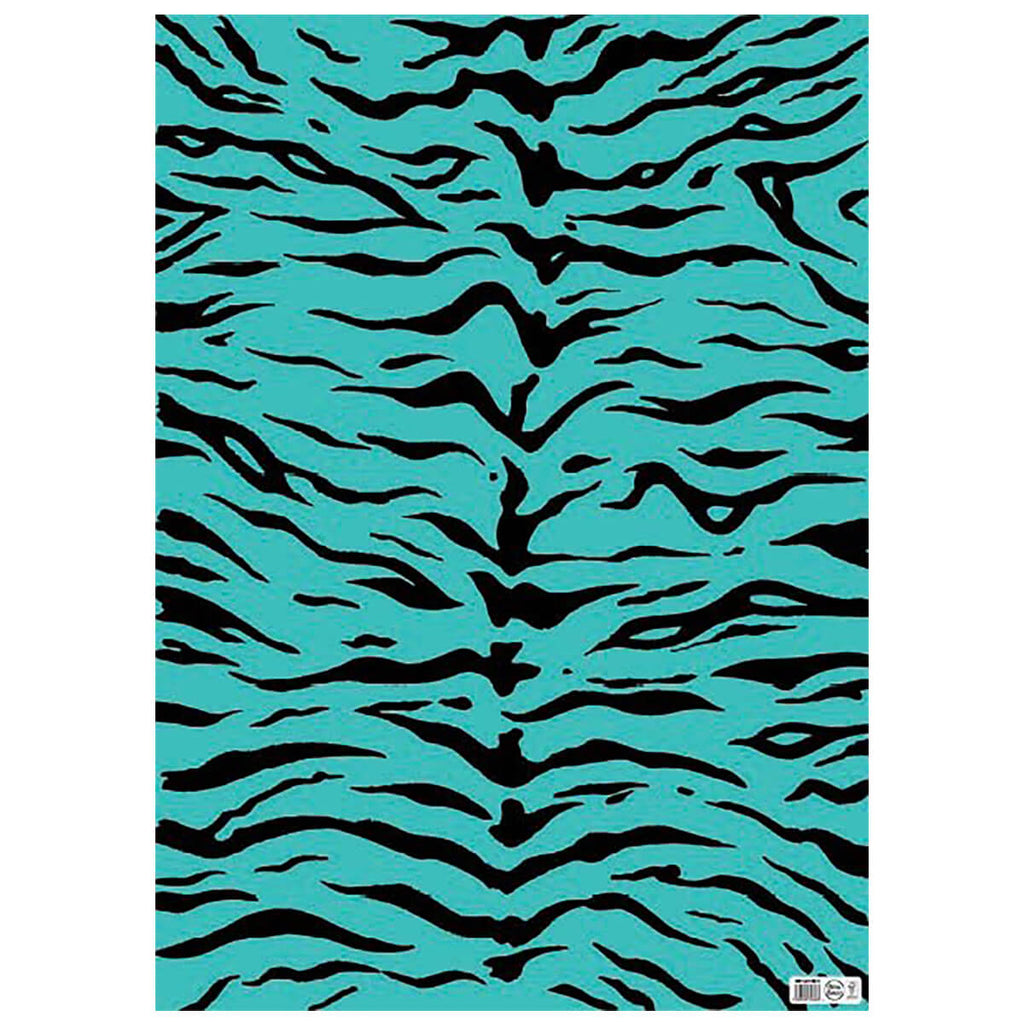 Tiger Print Gift Wrap (Assorted Colours) by Petra Boase