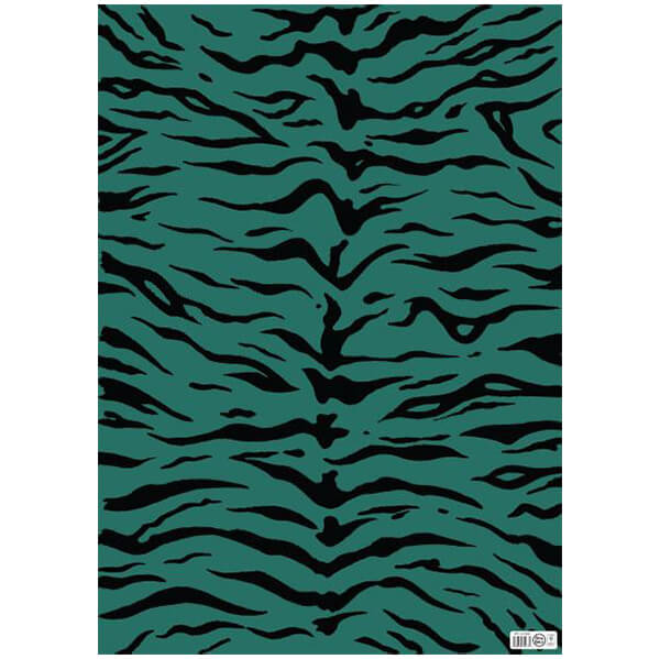 Tiger Print Gift Wrap (Assorted Colours) by Petra Boase