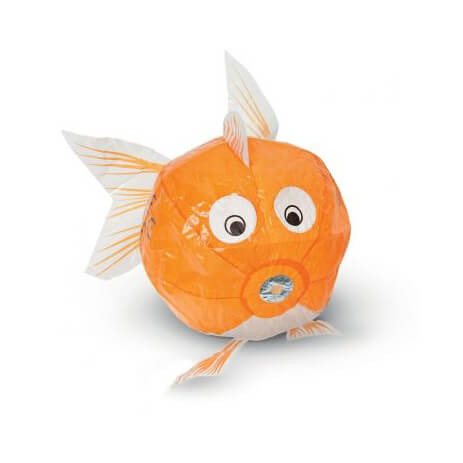 Orange Fish Japanese Paper Balloon by Petra Boase