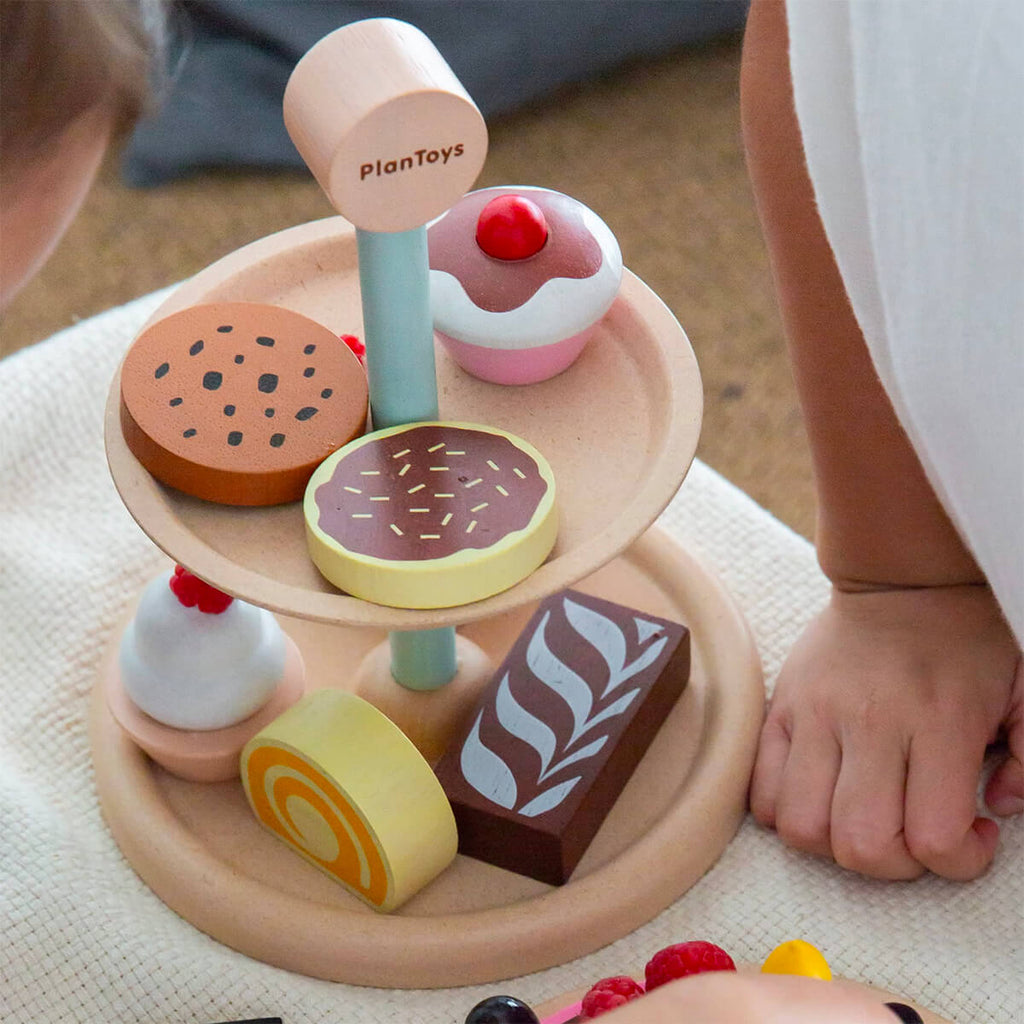 Bakery Cake Stand Wooden Play Set by PlanToys