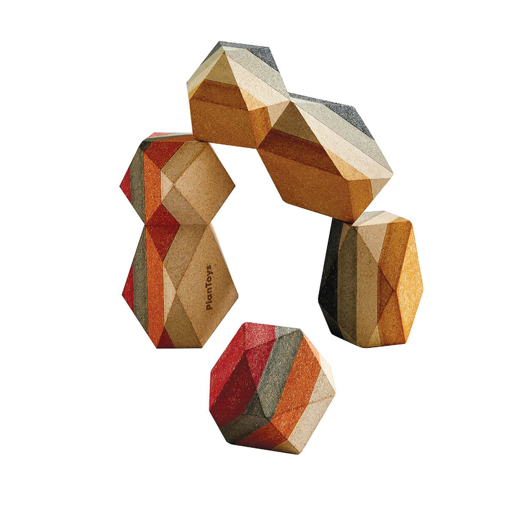 Geo Stacking Rocks by PlanToys