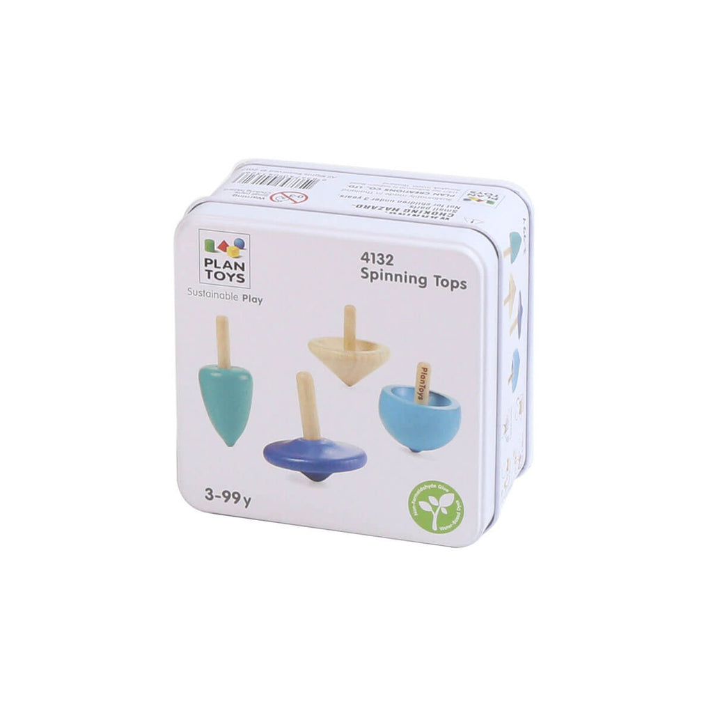 Mini Spinning Tops Set by PlanToys