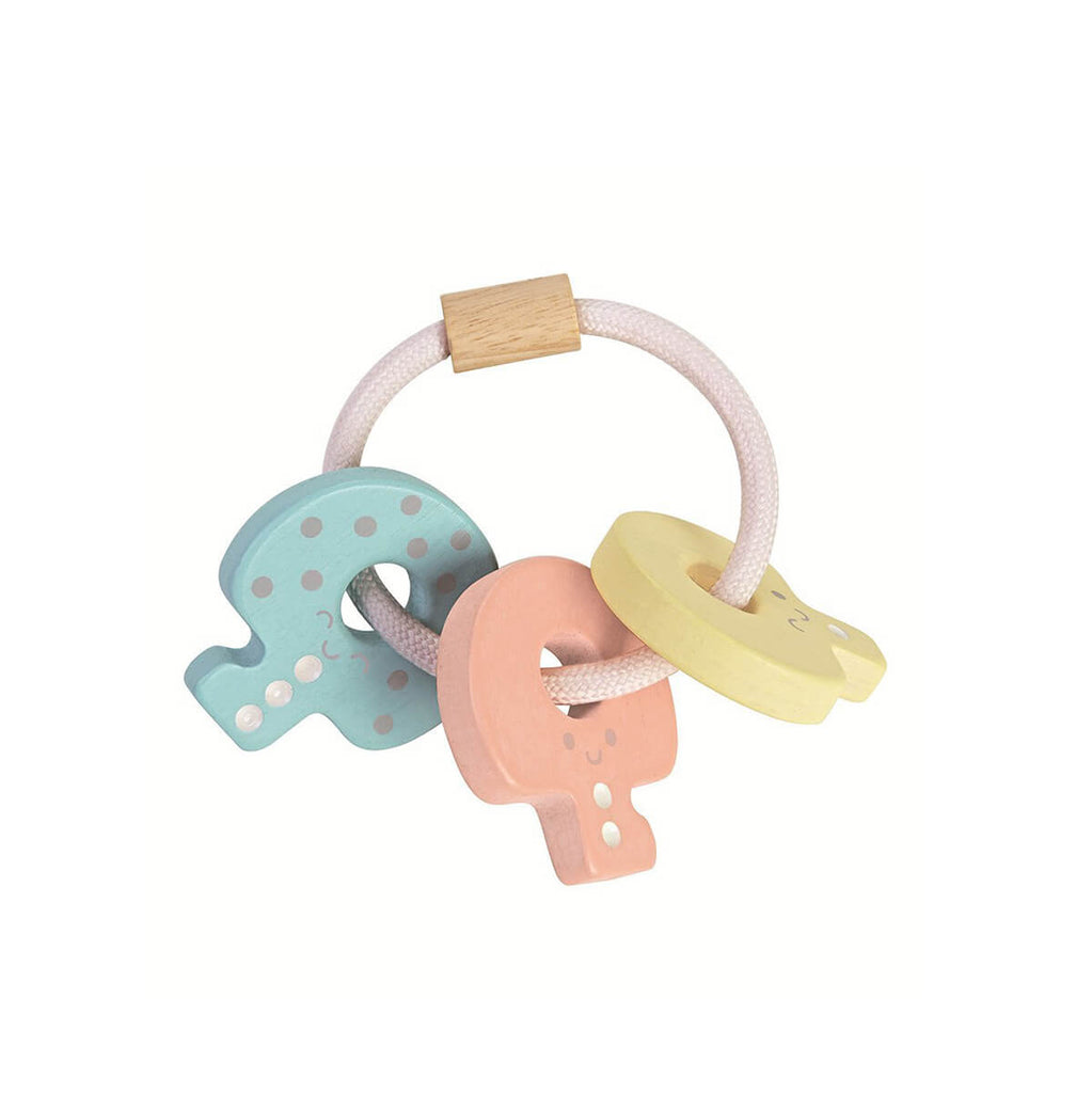 Pastel Baby Key Rattle by PlanToys