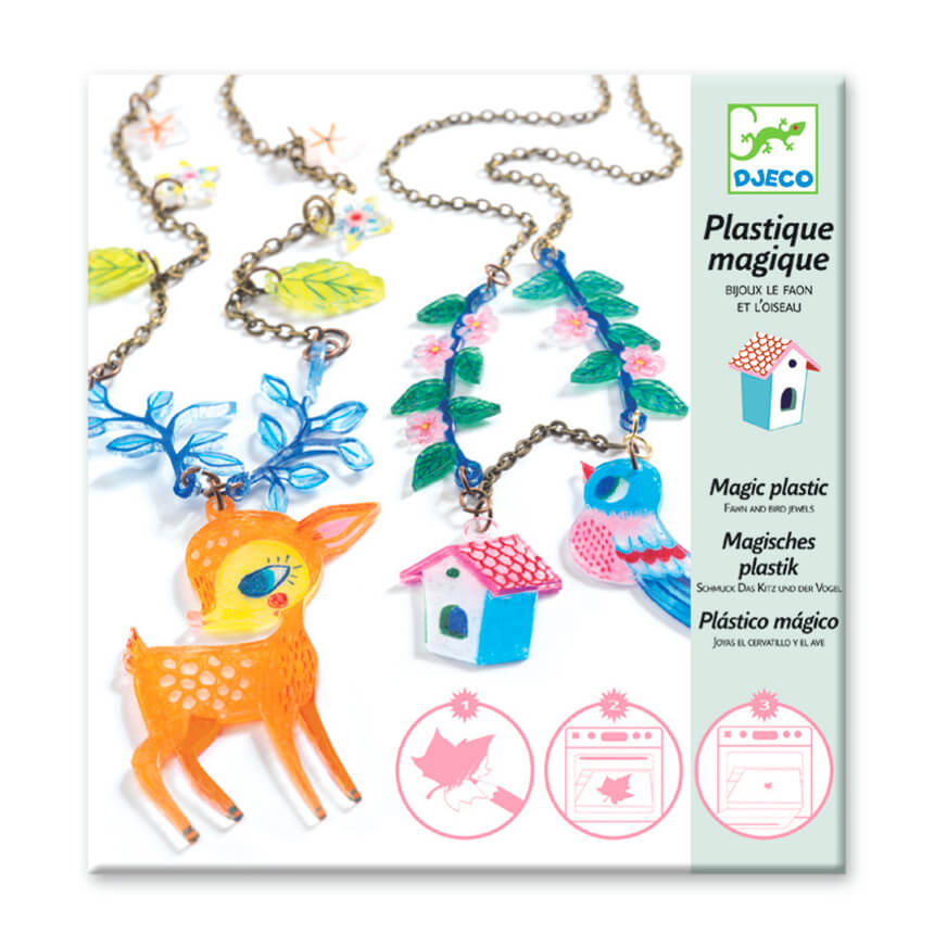 Fawn And Bird Magic Plastic Jewellery Craft Kit by Djeco