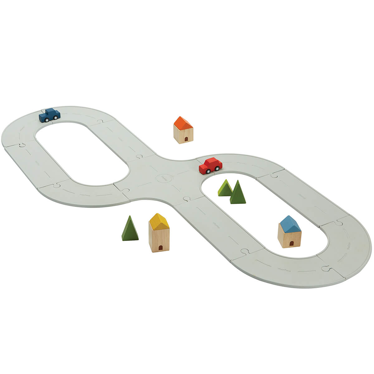 Rubber Road & Rail Set by PlanToys