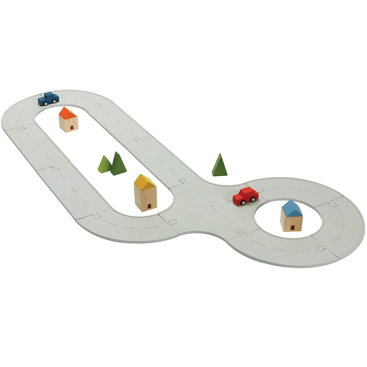 Rubber Road & Rail Set by PlanToys