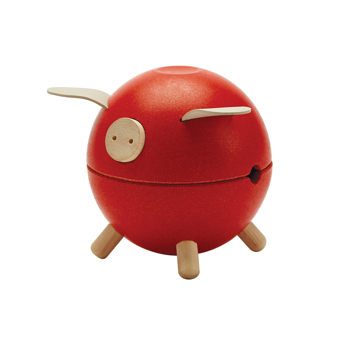 Piggy Bank in Red by PlanToys