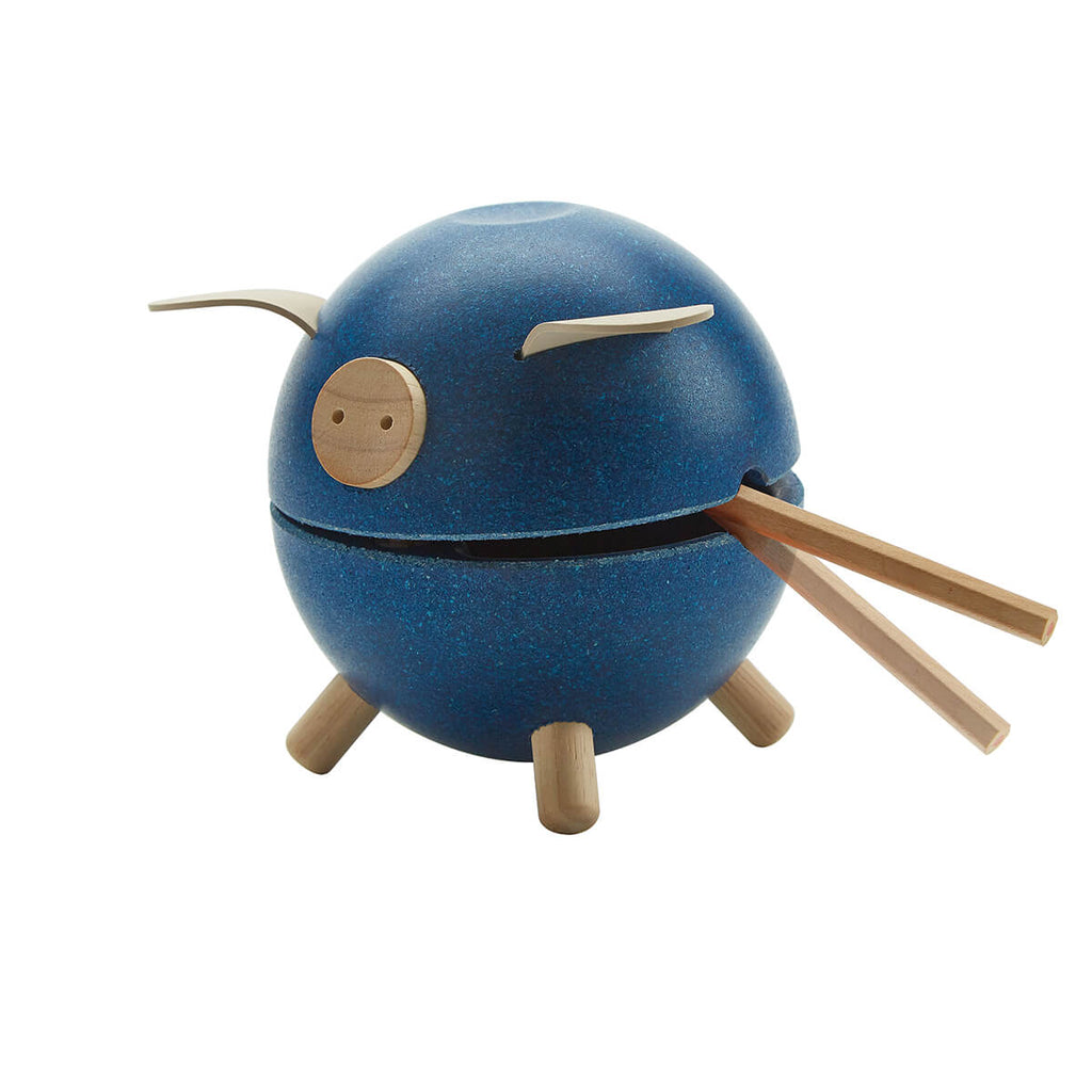 Piggy Bank in Blue by PlanToys