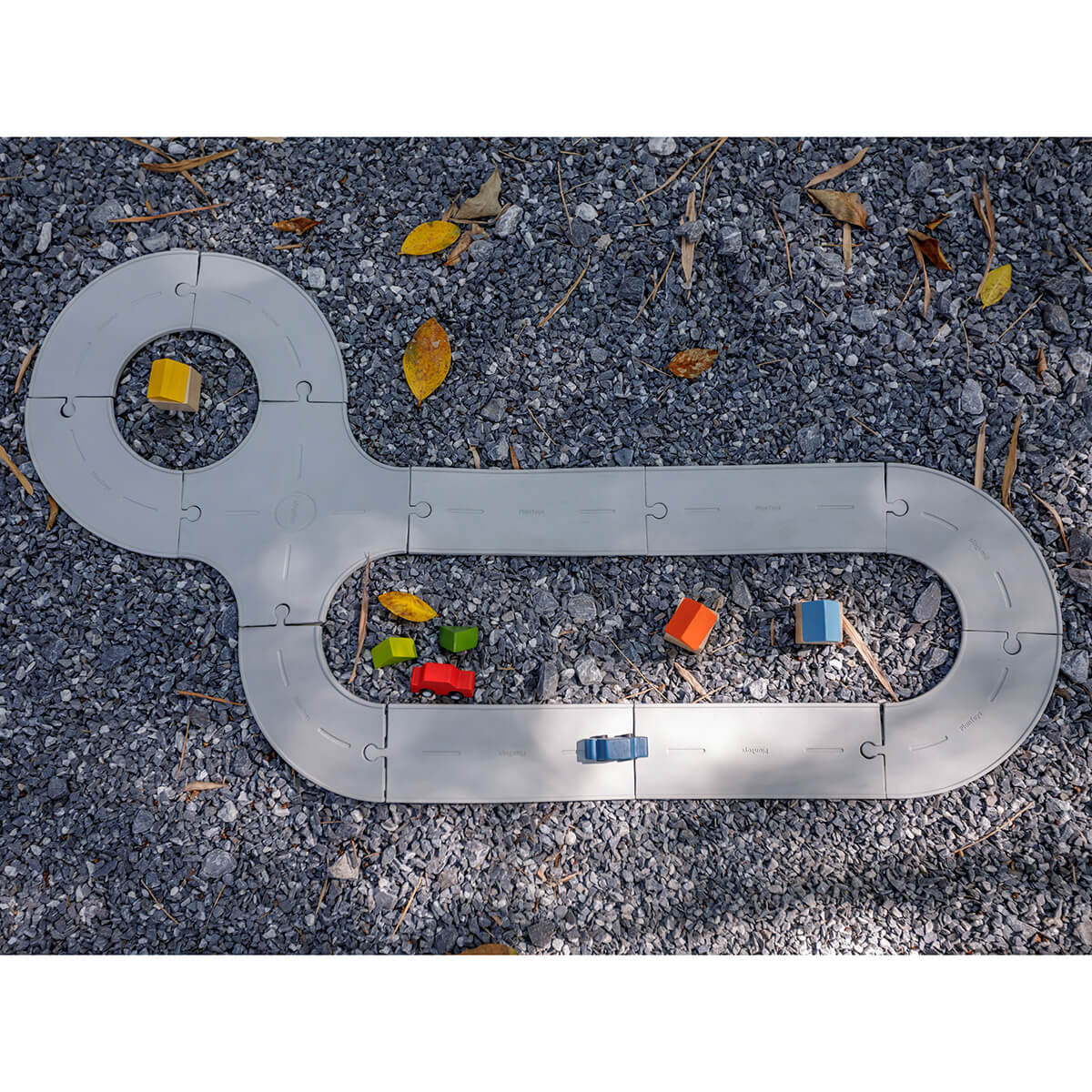 Rubber Road & Rail Set by PlanToys