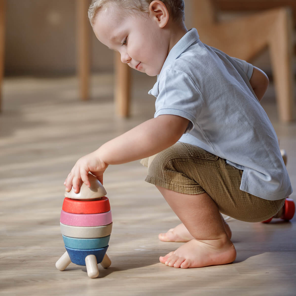 Stacking Rocket - Orchard Collection - by PlanToys