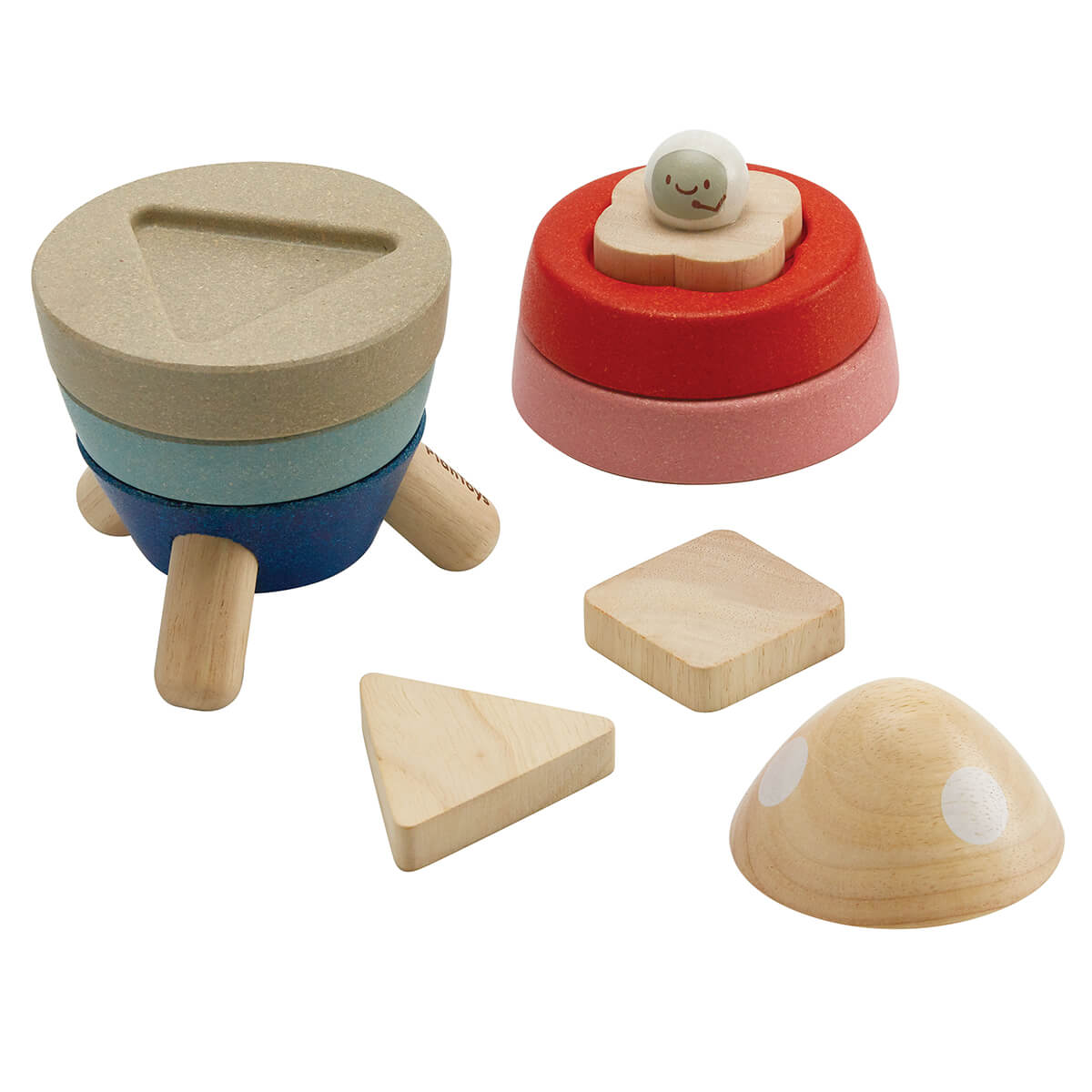 Stacking Rocket - Orchard Collection - by PlanToys
