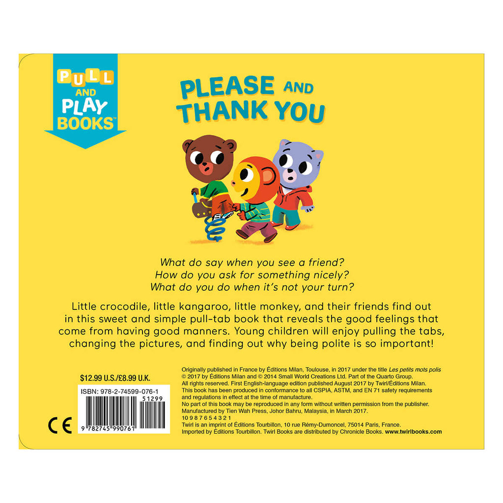 Please and Thank You: Pull and Play Book by Thierry Bedouet