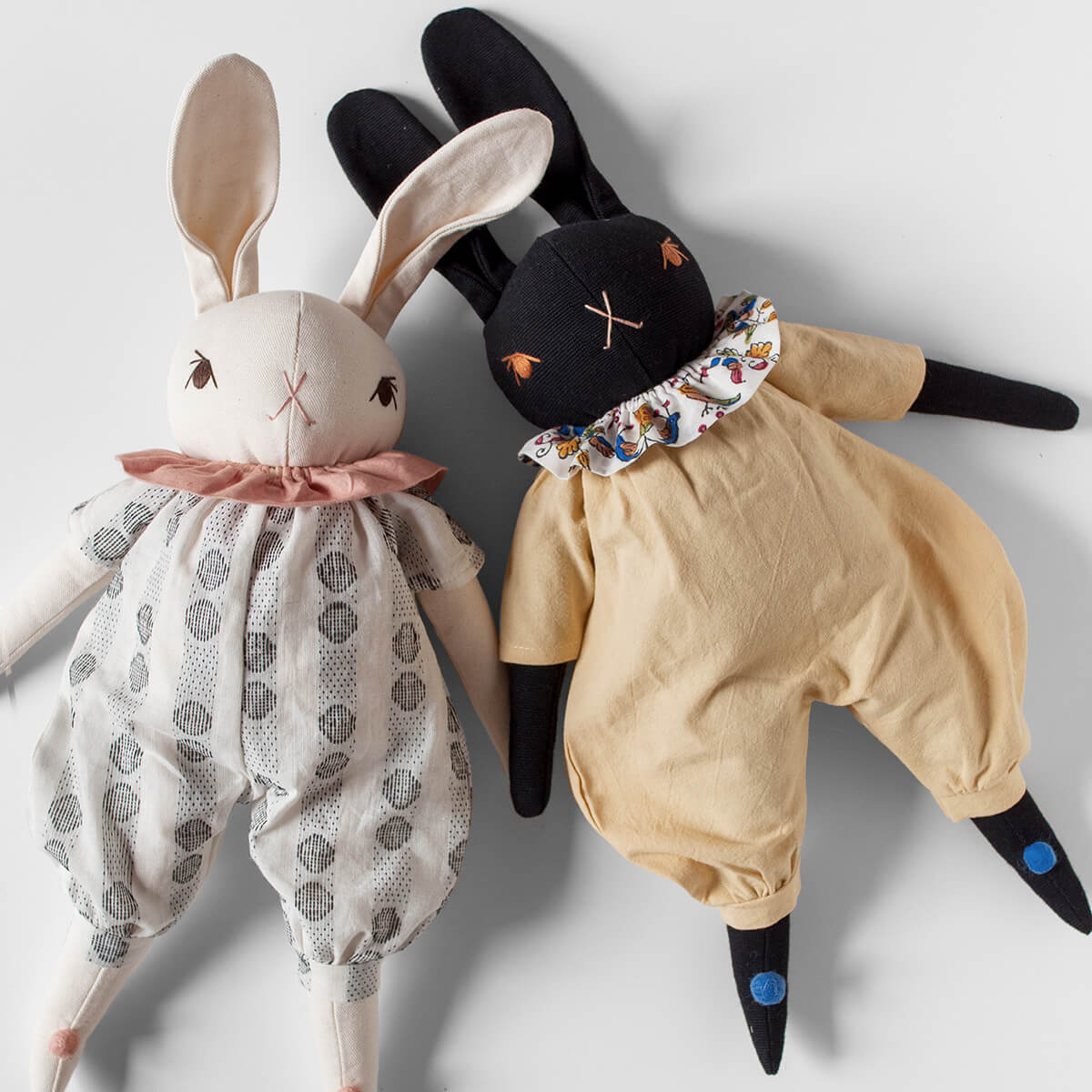 Ollie Large Rabbit in Black by Polka Dot Club – Junior Edition