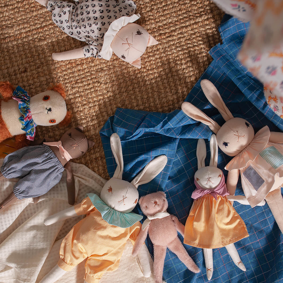 Little Rabbit in Various Colours by Polka Dot Club