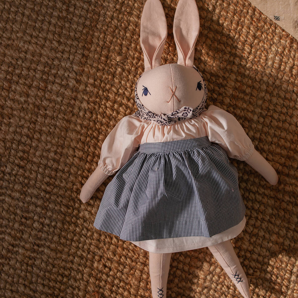 Rose Large Rabbit in Peach by Polka Dot Club