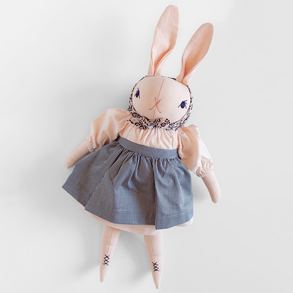 Rose Large Rabbit in Peach by Polka Dot Club