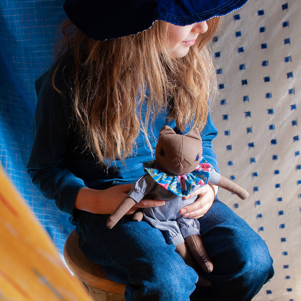 Kit Medium Cat in Brown by Polka Dot Club