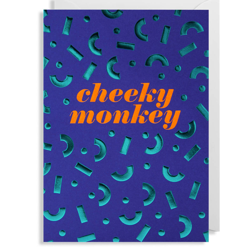 Cheeky Monkey Greetings Card by Postco for Lagom Design