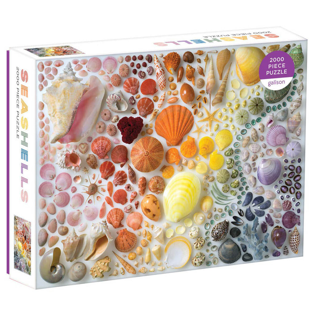 Rainbow Seashells 2000 Piece Puzzle by Galison