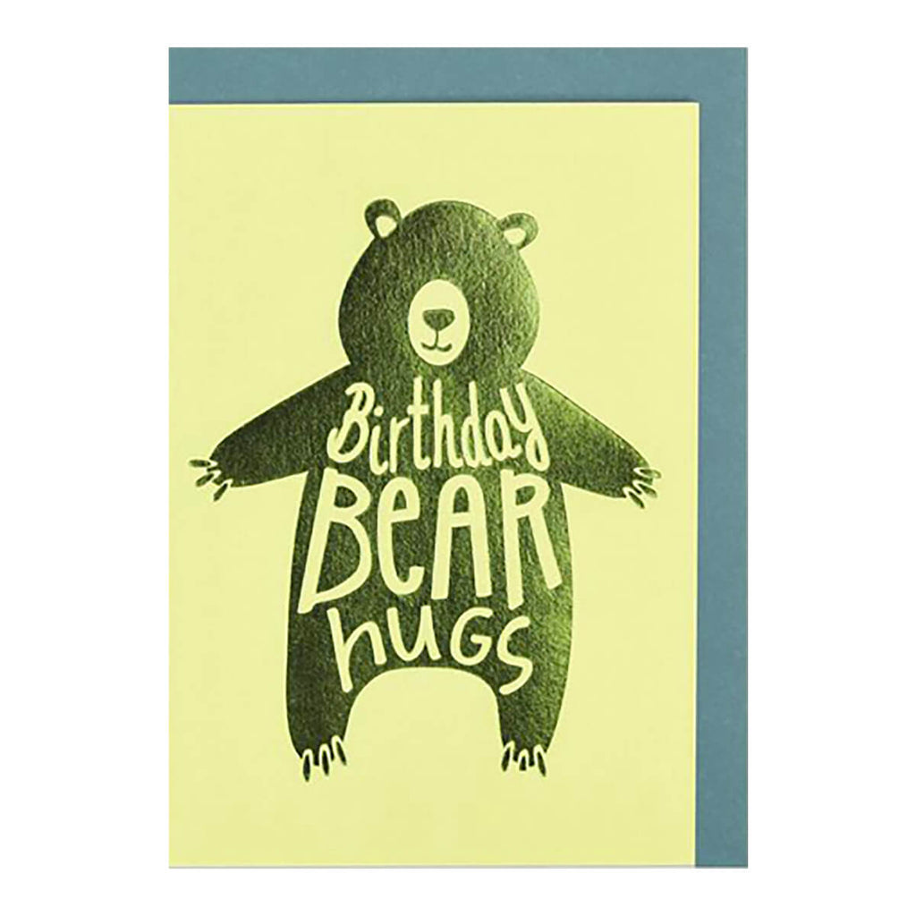 Birthday Bear Hugs Greetings Card by Raspberry Blossom