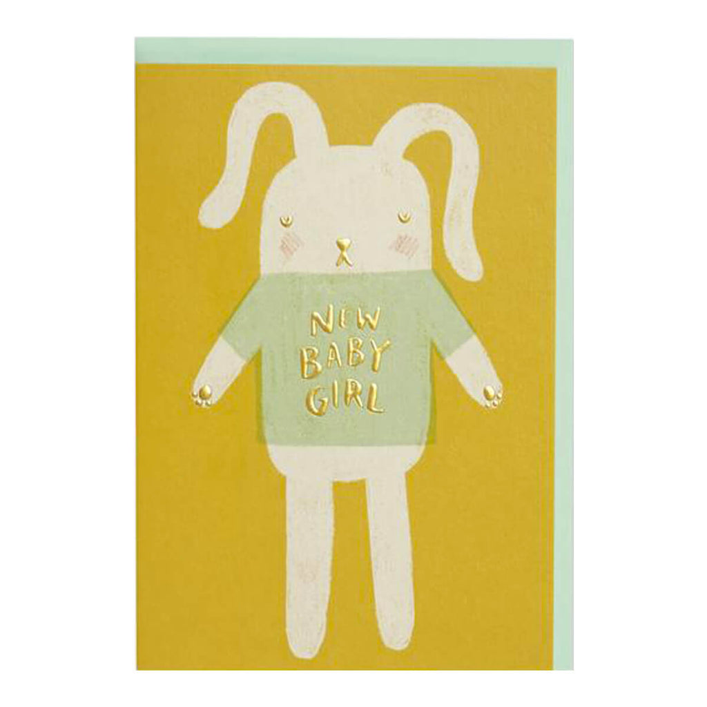 New Baby Girl Greetings Card by Raspberry Blossom