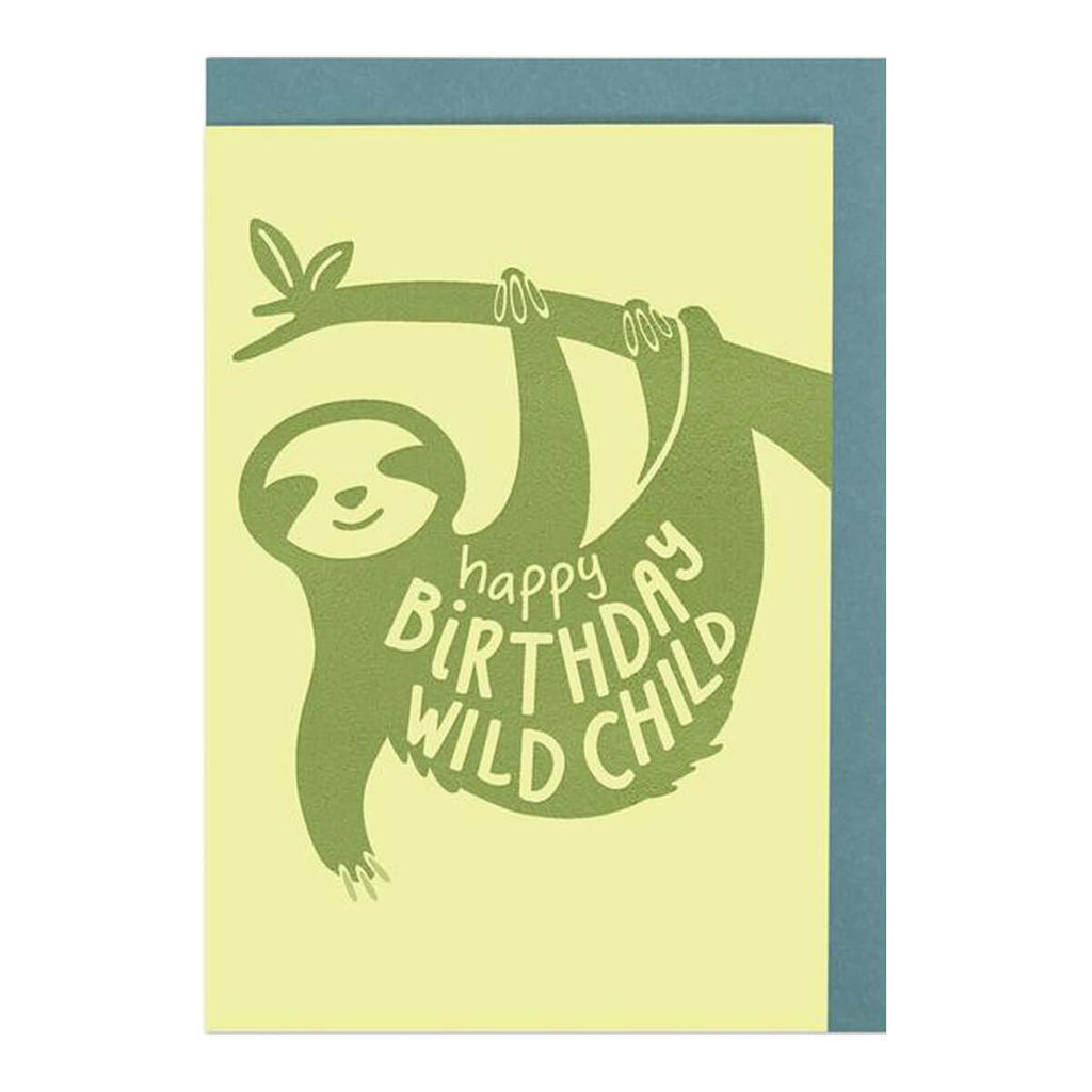 Happy Birthday Wild Child Greetings Card by Raspberry Blossom