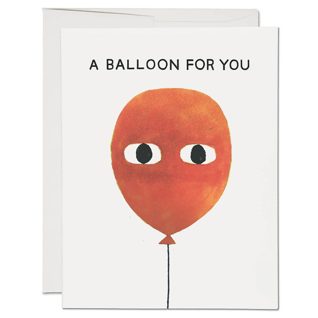 A Balloon For You Greetings Card by Red Cap Cards