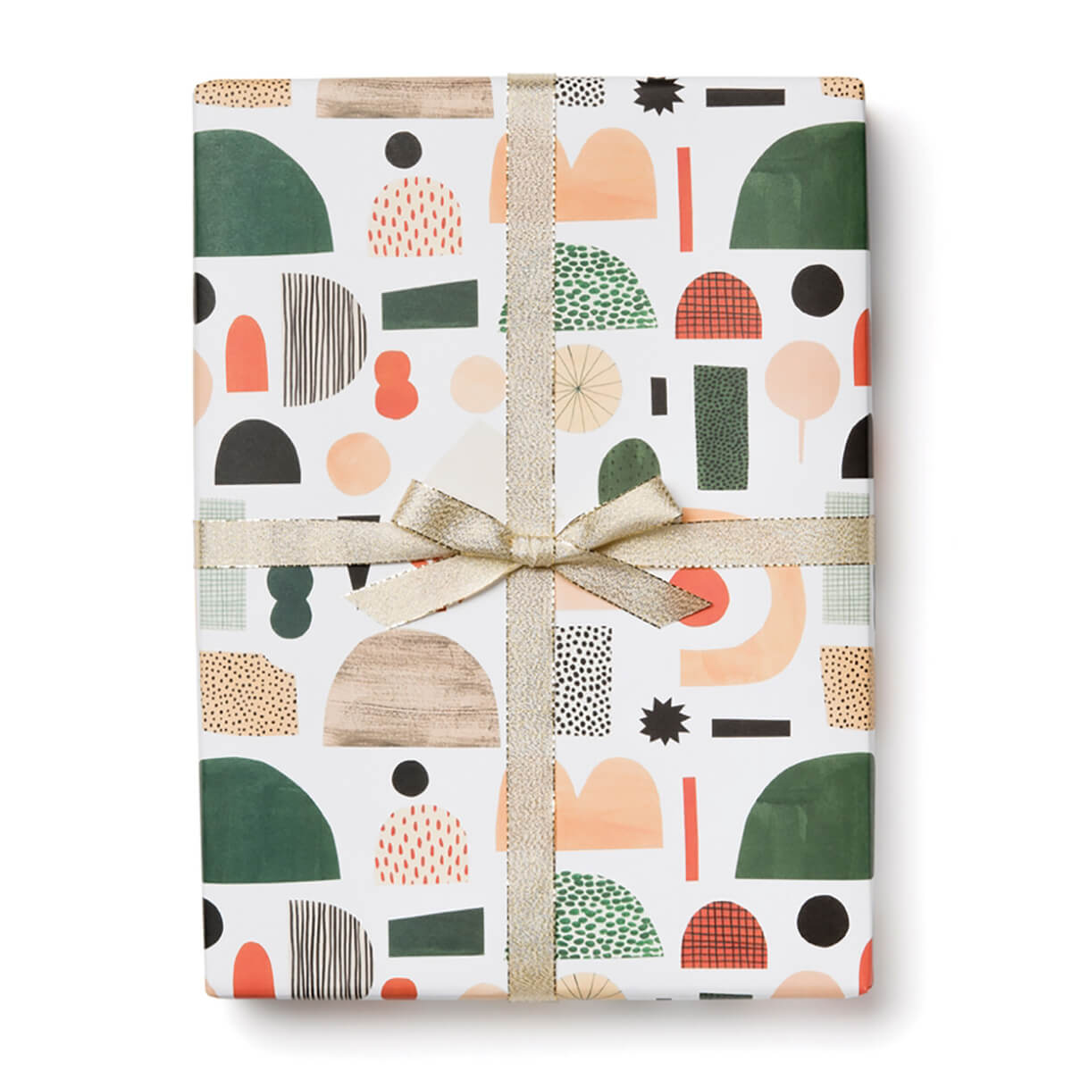 Xmas Shapes Christmas Gift Wrap (3 Sheets Pack) By Red Cap Cards