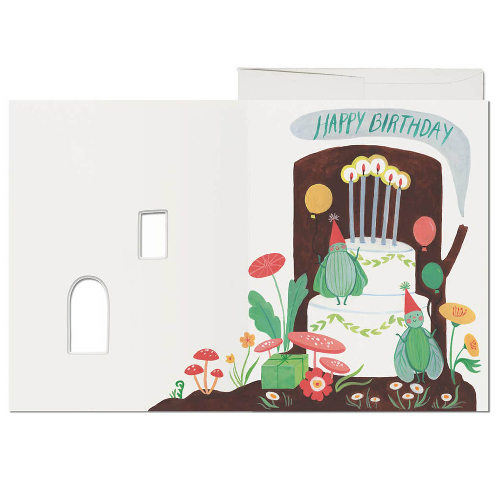 Happy Birthday Log Greetings Card by Red Cap Cards
