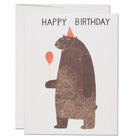 Party Bear Greetings Card by Red Cap Cards