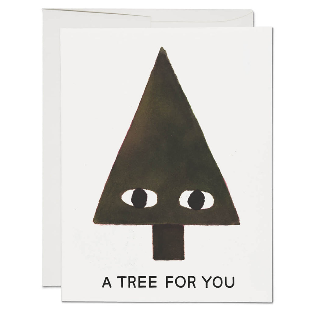 A Tree Christmas Greetings Card (Box of 8) by Red Cap Cards