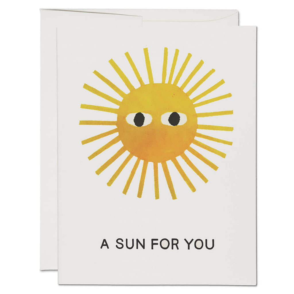 A Sun For You Greetings Card by Red Cap Cards