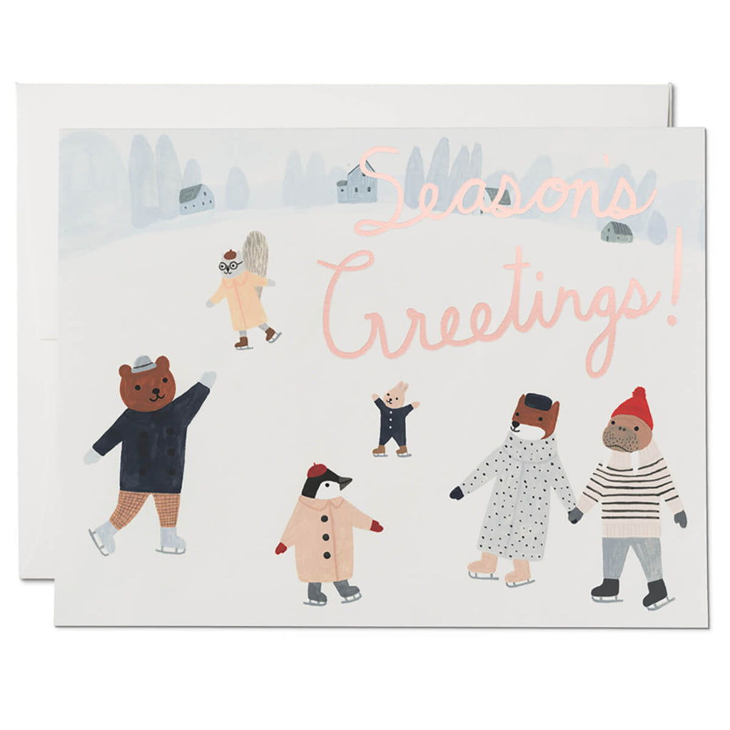 Ice Animals Christmas Greetings Card by Red Cap Cards