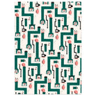 Santa Chimney Christmas Gift Wrap (3 Sheets Pack) By Red Cap Cards