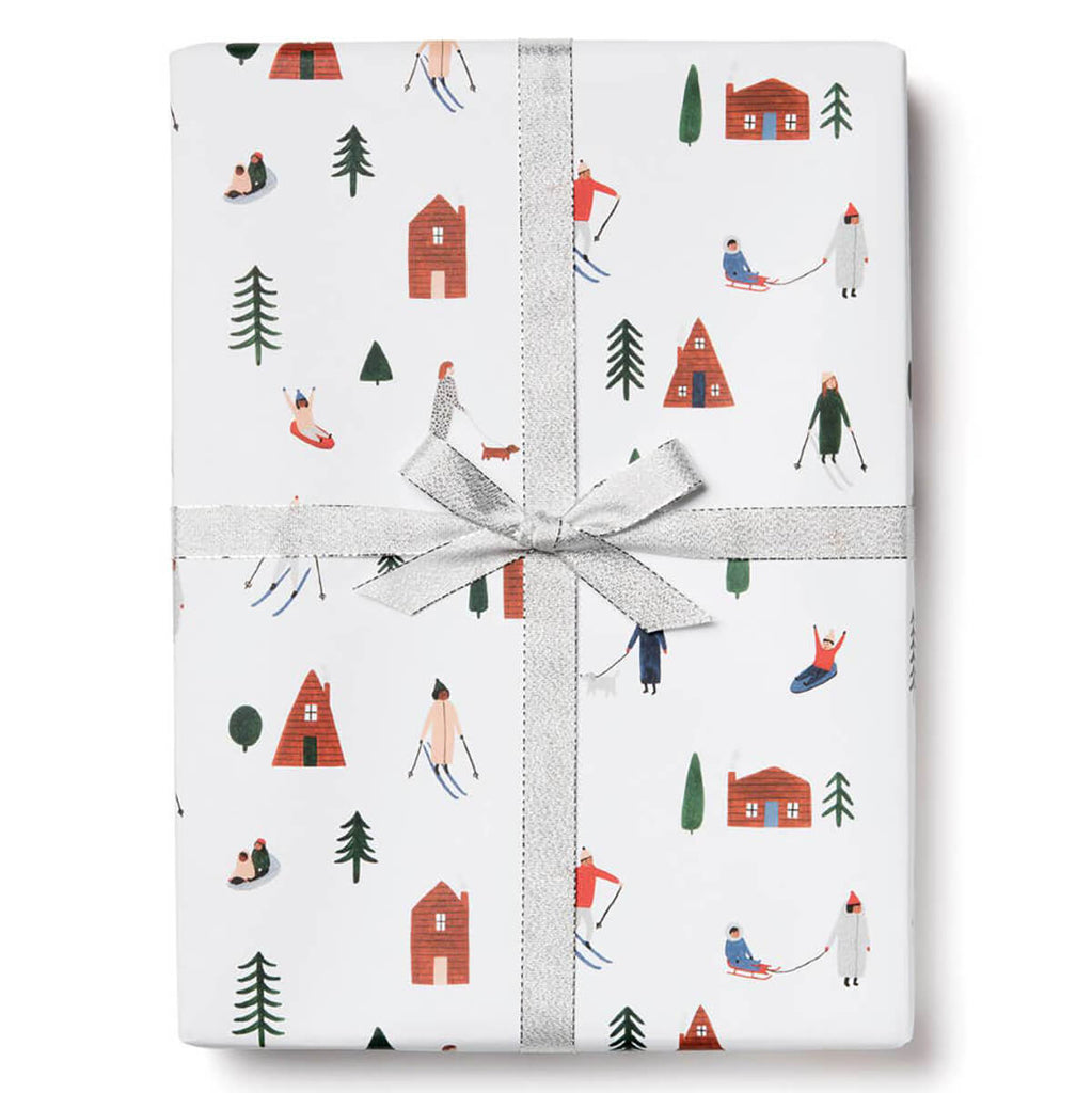 Snow Day Christmas Gift Wrap (3 Sheets Pack) By Red Cap Cards
