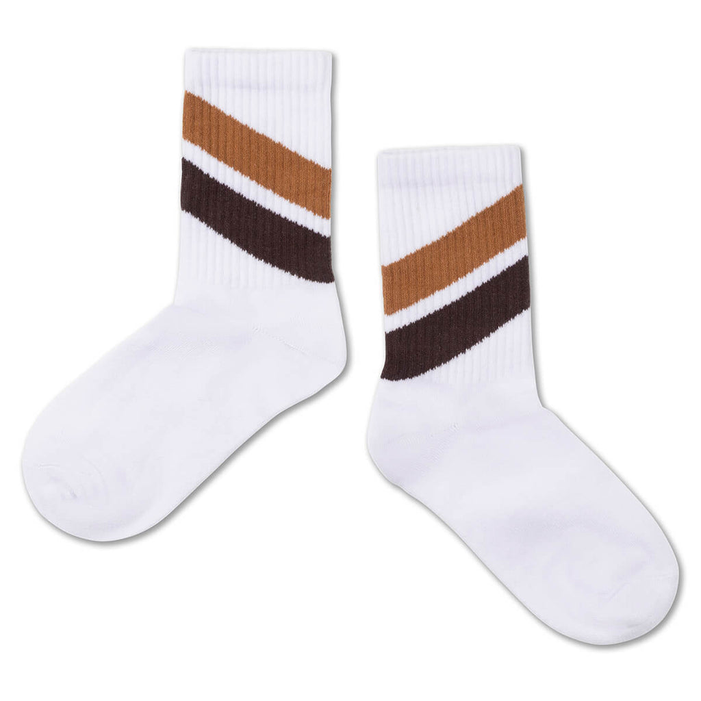 Sporty Socks in Diagonal Stripe by Repose AMS