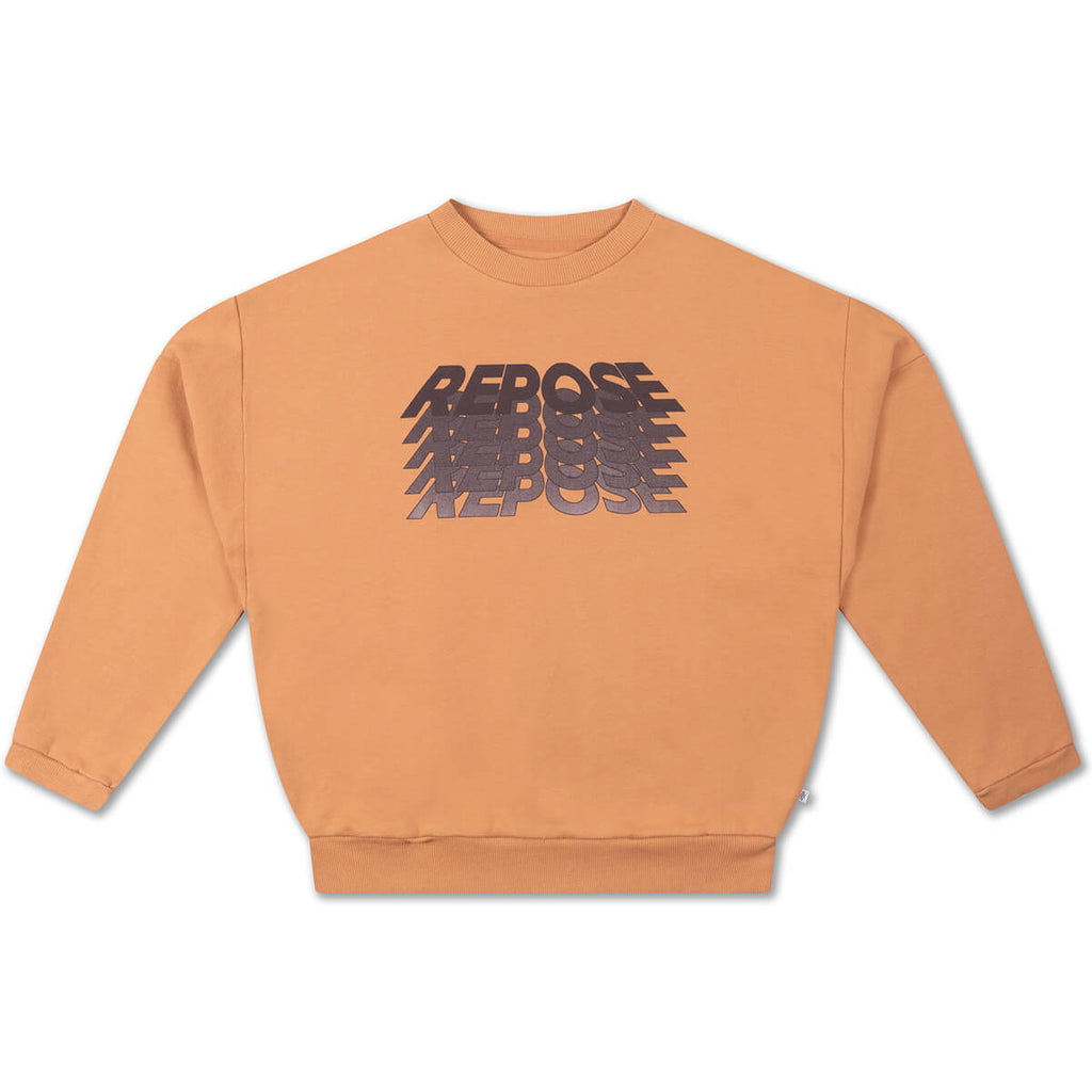 Crew Neck Sweater in Warm Powder by Repose AMS