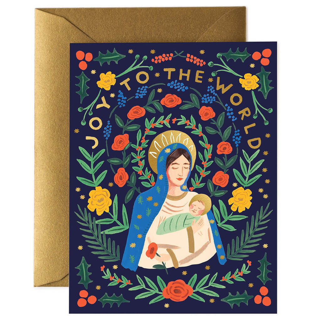 Madonna And Child Christmas Greetings Card By Rifle Paper Co.